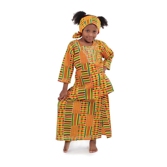 Children's Kente Skirt Set