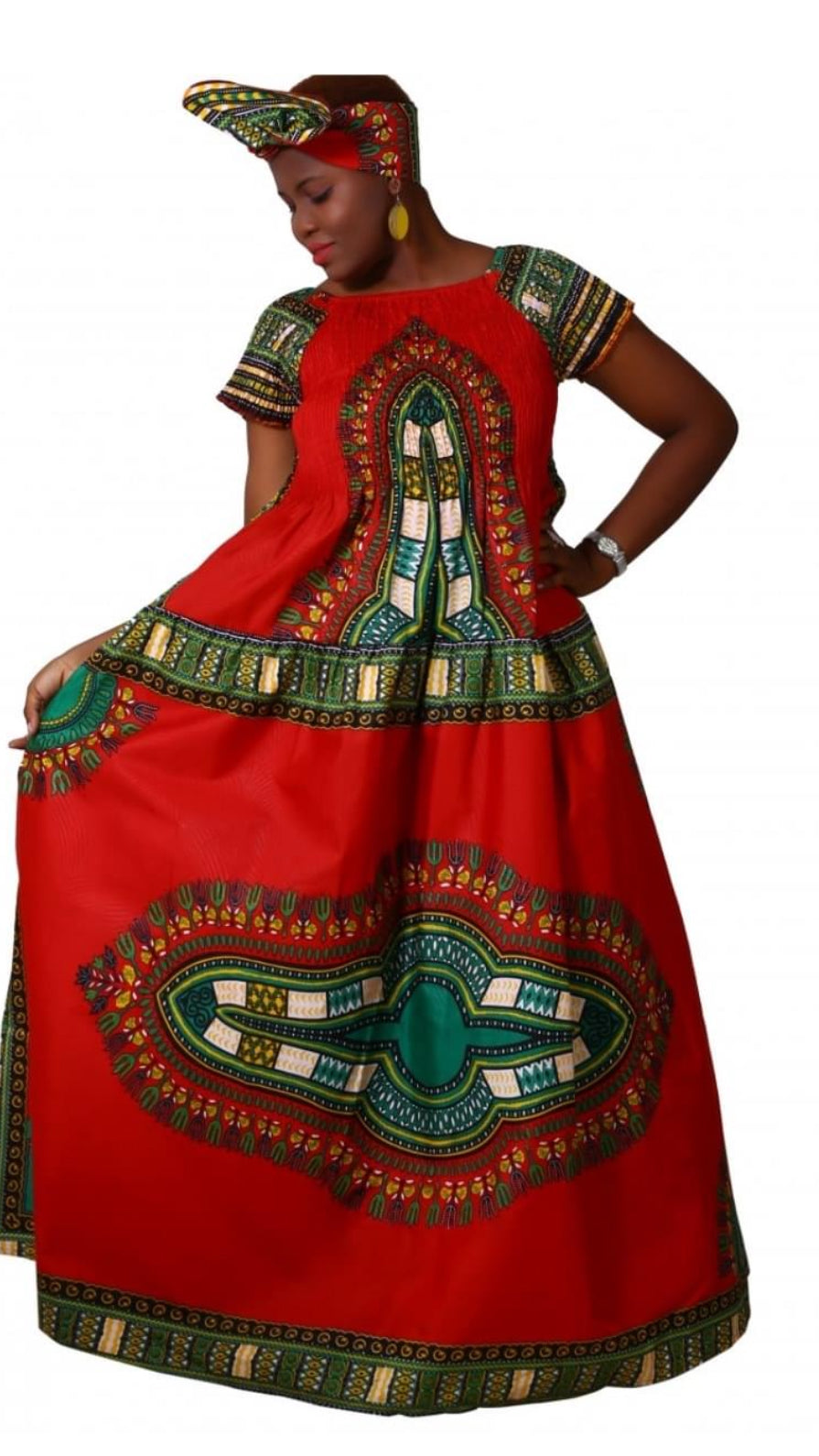 Long Dashiki Dress