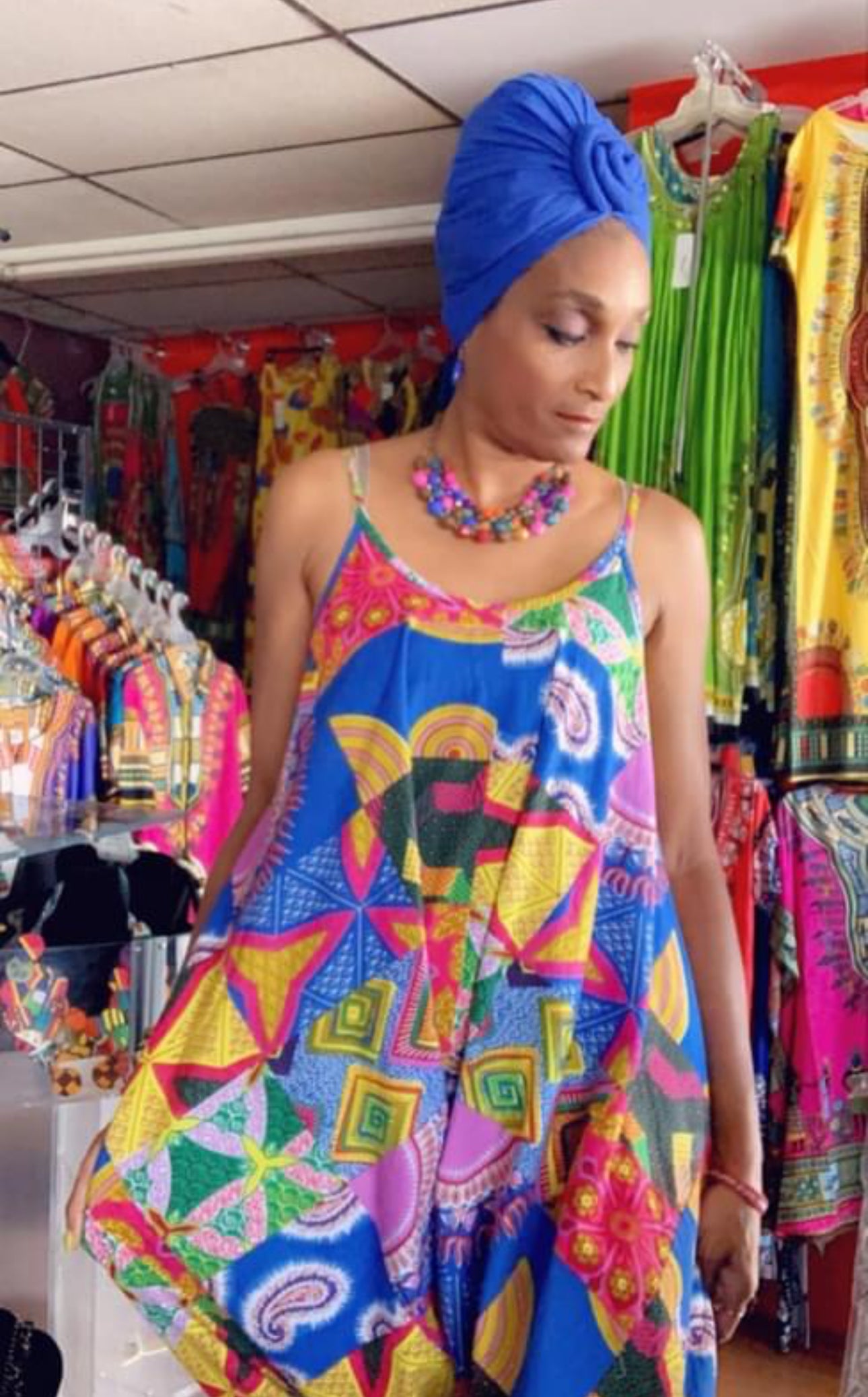 Dashiki Print Jumper