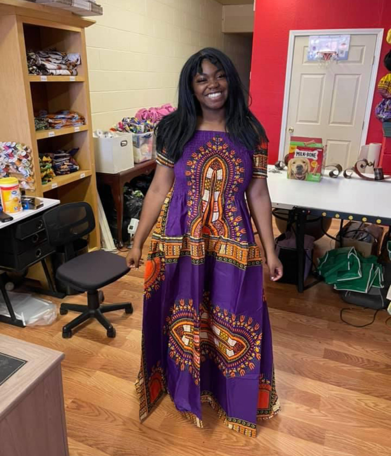 Long Dashiki Dress