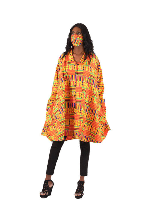 Kente Smock with Mask